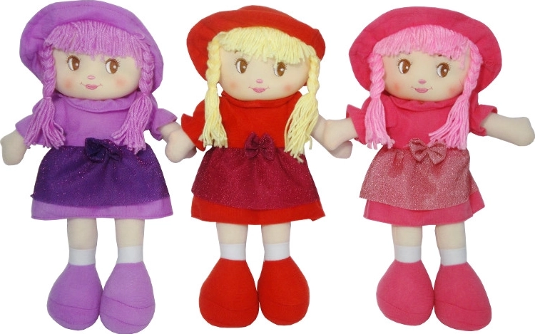 Stoffpuppe Dorotka 40 cm – singt und spricht Polnisch