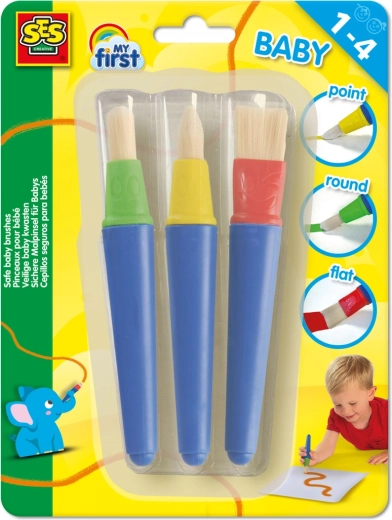 Mein erstes Malen – Set mit Kinderpinseln, 3 Stk.