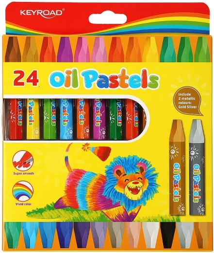 Ölpastelle 24 Farben KEYROAD