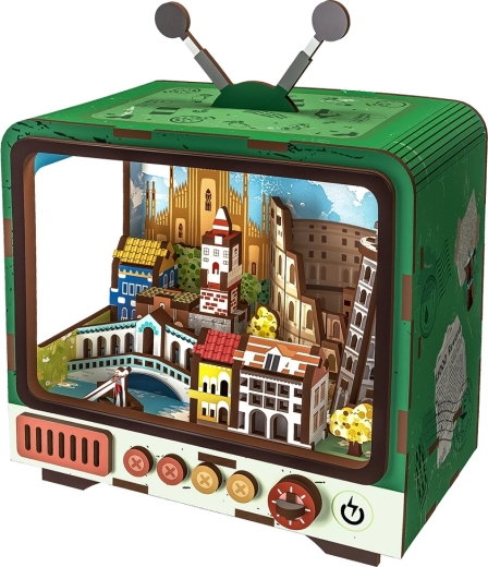 2Kids Toys 3D-Holzpuzzle Retro-TV Venedig