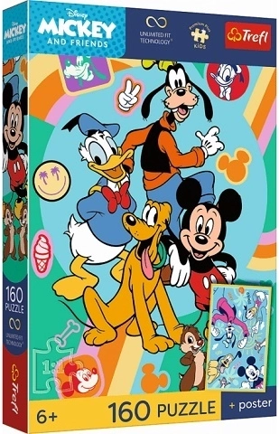 Trefl Premium Plus Kids Puzzle Mickey Mouse – Mäusestunde 160 Teile