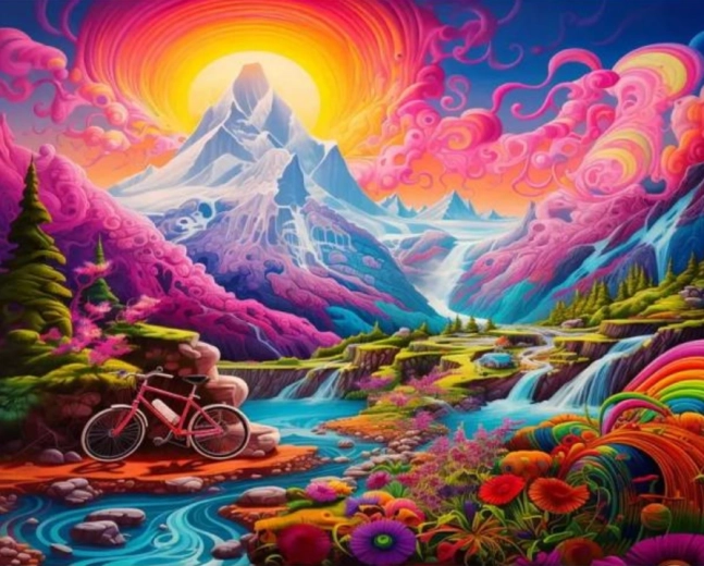 Malen nach Zahlen – Märchenlandschaft 40 × 50 cm