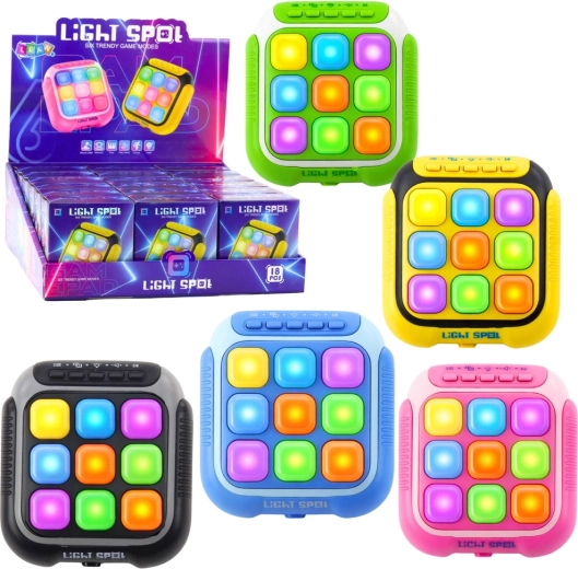 Elektronisches Lichtspiel Light Speed – Handheld-Konsole mit 6 Spielmodi