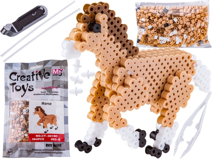 Bügelperlen 3D Pony im Beutel