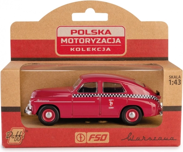 Volksrepublik Polen Fahrzeug Warschau M20 Taxi Kirsche
