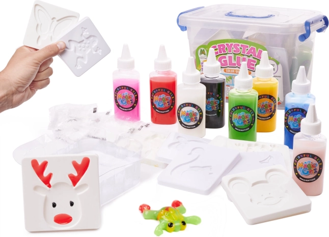 Kristall-3D-Gelkleber – Kreativset im Eimer, 26 Teile