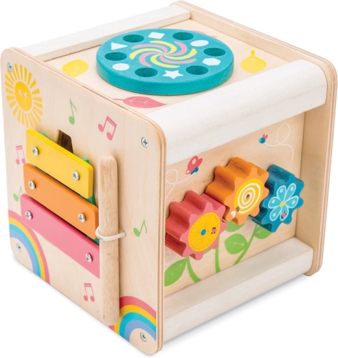 Pädagogischer sensorischer Holzwürfel Le Toy Van