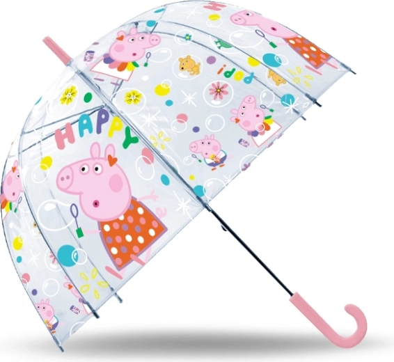 Transparenter Kinder-Regenschirm PEPPA PIG 19"