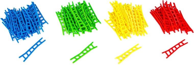100 bunte Teile für variablen Aufbau