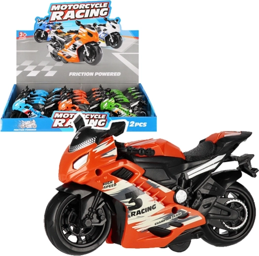 Bunte Rennmotorrad-Spielzeug für Kinder 14 cm