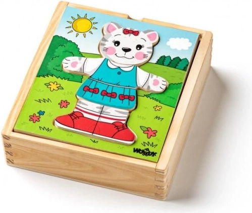 Holz-Anziehpuzzle Kätzchen