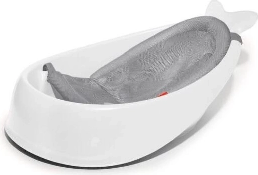 Skip Hop Babybadewanne Moby 3 in 1 mit ergonomischer Einlage weiß