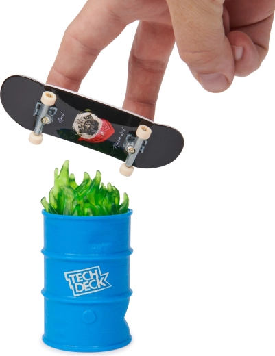 Street-Hindernis – Fass mit Flammen