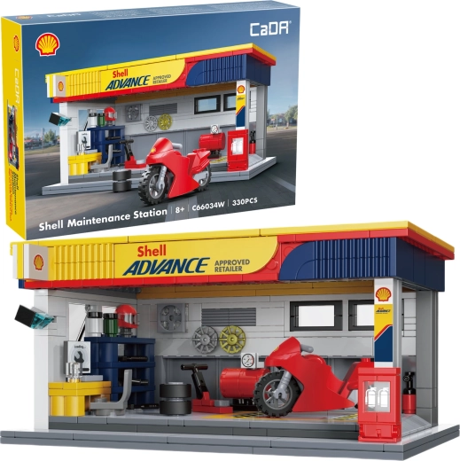 CaDA Shell stationärer Servicepunkt – Bausatz mit 330 Teilen