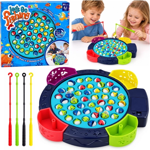 Interaktives Batterie-Spiel Fische Fangen - Blau