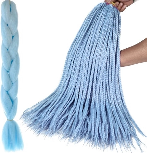 Synthetisches Haar zum Flechten von Zöpfen – 1 Stück – Blau