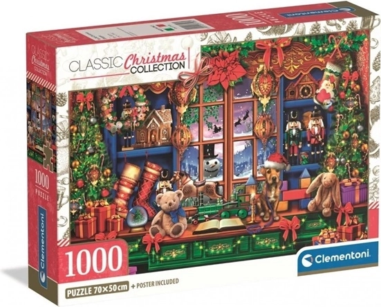 Clementoni Puzzle 1000 Teile – Weihnachtslädchen