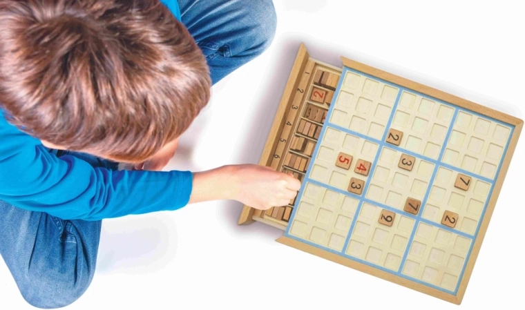 89 hölzerne Spielteile