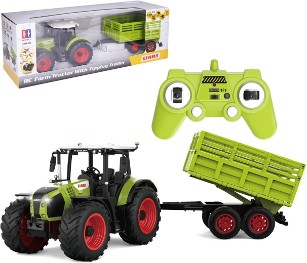 RC-Traktor Claas mit Anhänger per Fernsteuerung – 1 Stück