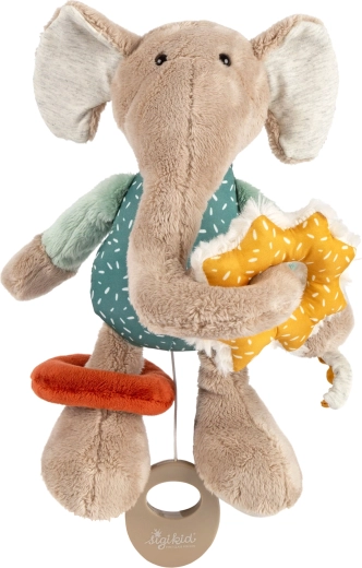 Sigikid Entwicklungs-Plüschtier Elefant mit Spieluhr 27 cm