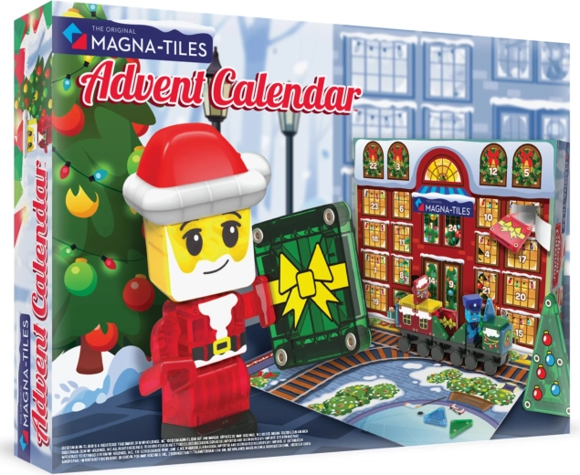 Magnetisches Bauset MAGNA-TILES microMAGS Adventskalender, 34 Teile