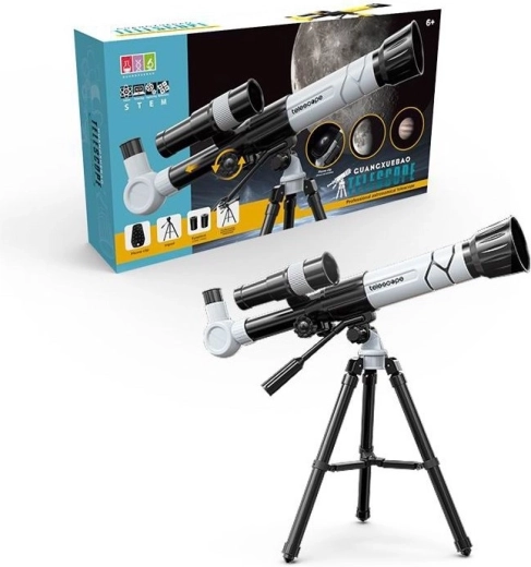 Kinder-Astronomie-Teleskop mit Stativ und Handyclip