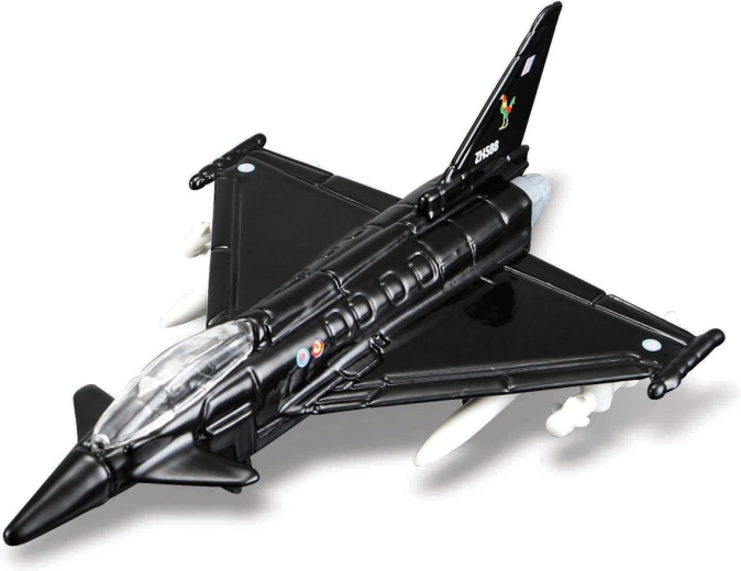 Maisto Fresh Metal Tailwinds Metallflugzeugmodell EF-2000 Eurofighter schwarz – 1 Stück