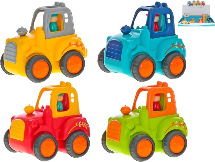 Schwungrad-Traktor 10 cm mit Traktoristen-Figur