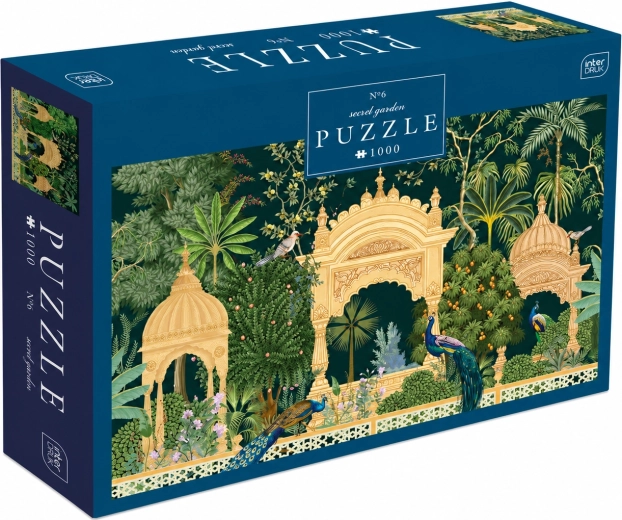 INTERDRUK Puzzle Secret Garden: Pfauenpalast, 1000 Teile