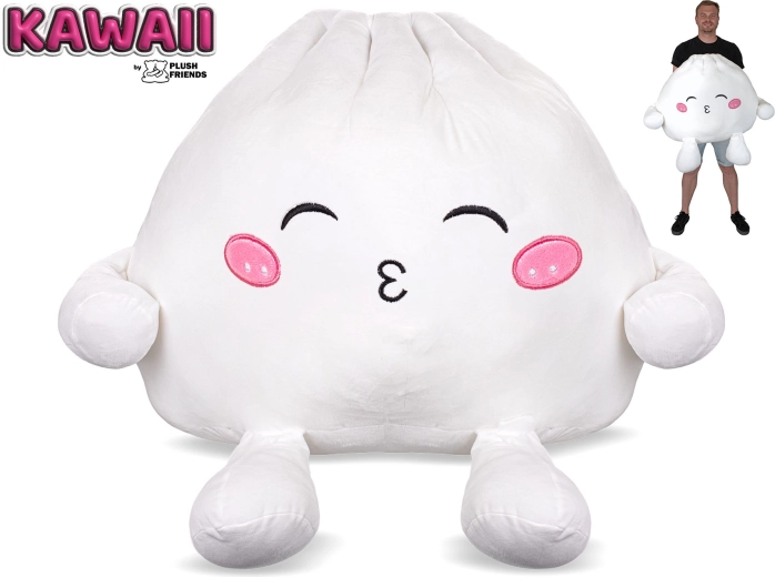 Plush Friends Kawaii Plüsch-Knödel Bao mit Schmollmund 60 cm