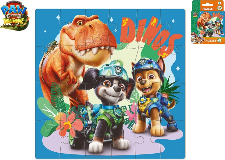 Puzzle Paw Patrol: The Dino Movie mit T-Rex Timmy, 24 Teile
