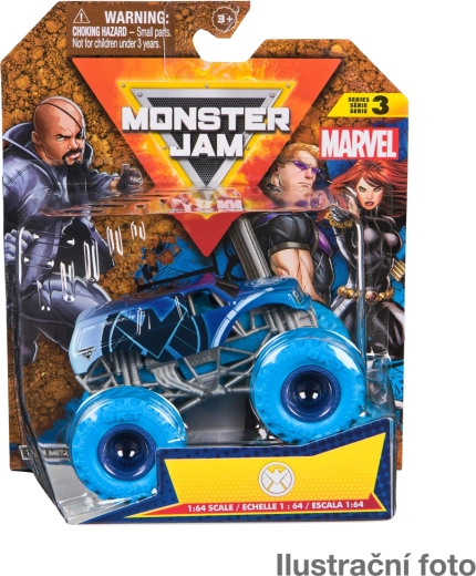 Monster Jam Metallmodell Monster Truck Marvel 1:64 – Assortment