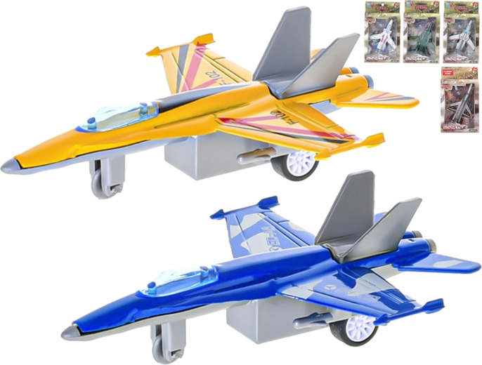 Metall-Militärflugzeug mit Rückziehmotor, 11 cm