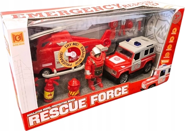 Rescue Force Kinder-Rettungsset mit Helikopter, SUV und Figur