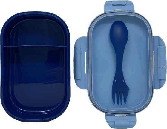 3-in-1: Lunchbox mit Besteck im Inneren
