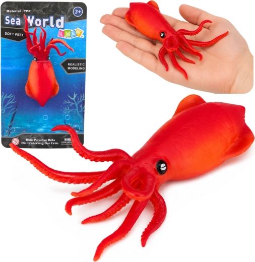 Gummi‑Realistikfigur Tintenfisch 18 cm