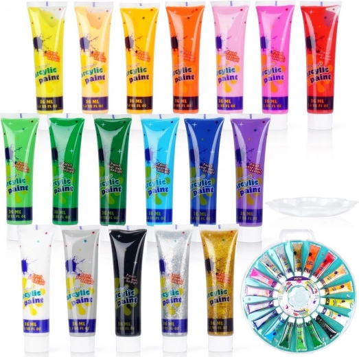 Palette zum Mischen von Farbtönen im Set