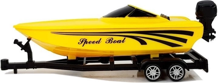 Abnehmbarer Anhänger mit gelbem Boot