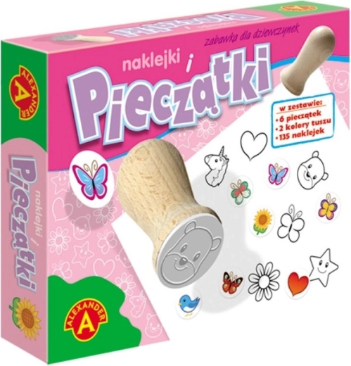 Stempel- und Aufkleberset für Mädchen ALEXANDER
