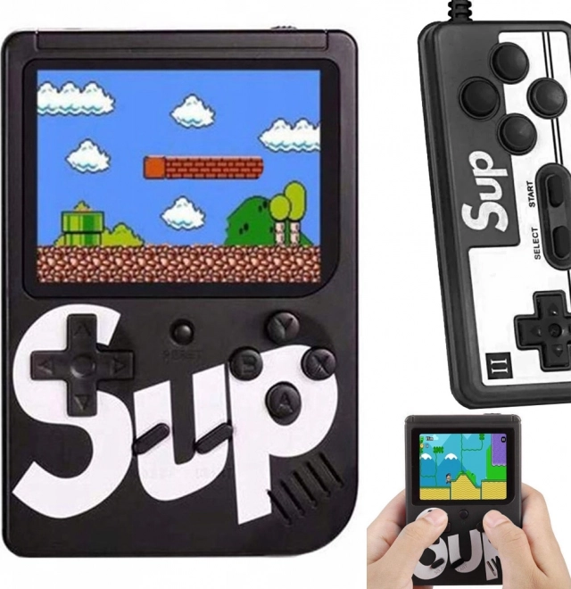 Retro-Handheld-Spielkonsole mit 400 Spielen, 3.0, TV-Ausgang und Gamepad