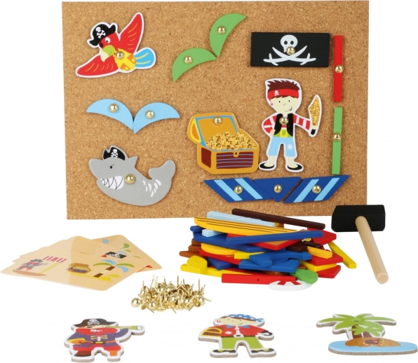 Holz-Kreativspiel Piraten – Nagelset small foot