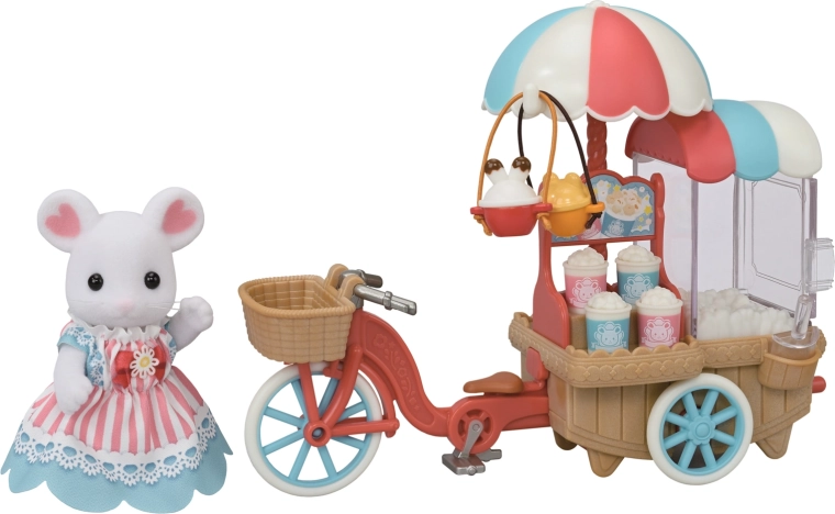 Sylvanian Families mobiler Popcornstand mit Mäuschen