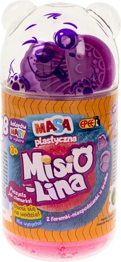 Misiolina Knetmasse – rosa und lila Set mit Förmchen