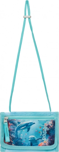 Baagl Geldbörse für den Hals Delfin
