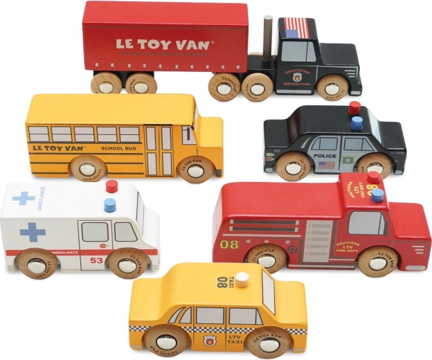 Holzfahrzeuge New York Le Toy Van – 6 Stück
