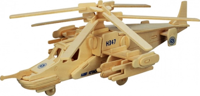 Holz-3D-Puzzle Hubschrauber