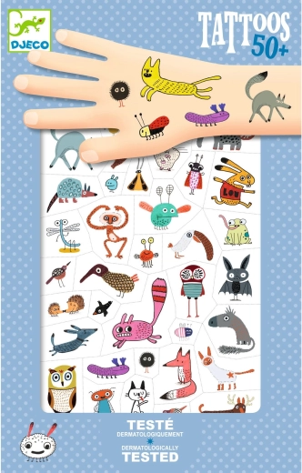 Temporäre Tattoos süße Monster DJECO