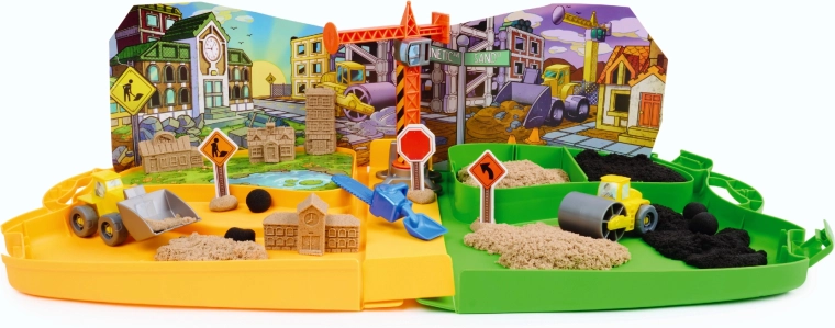 Baustelle im Koffer: Spielen und Aufbewahren in einem