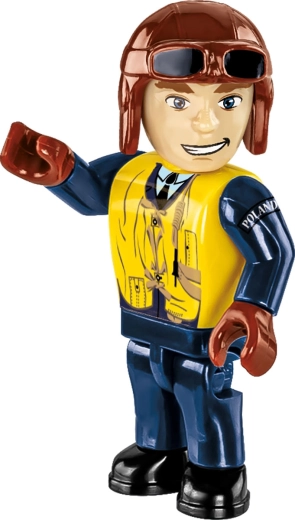 Pilotenfigur und Sammlerplakette