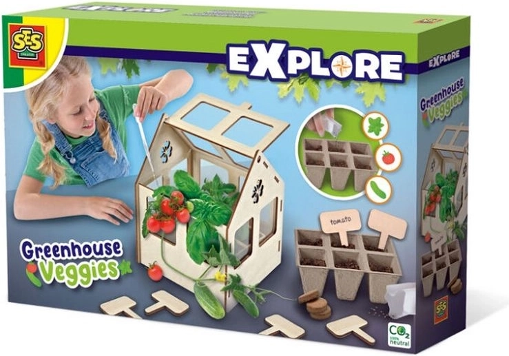 SES Explore Gewächshaus mit Gemüse